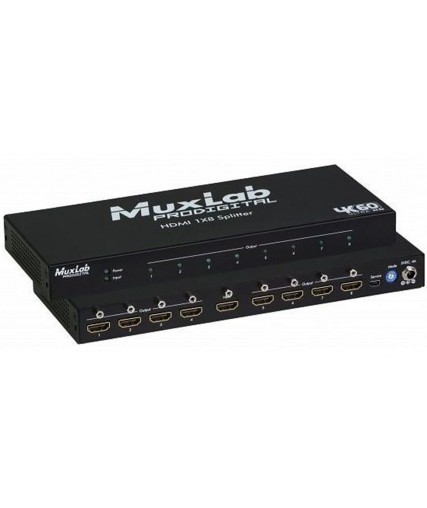 Muxlab 500427 Distributeur HDMI 1x8, 4K/61