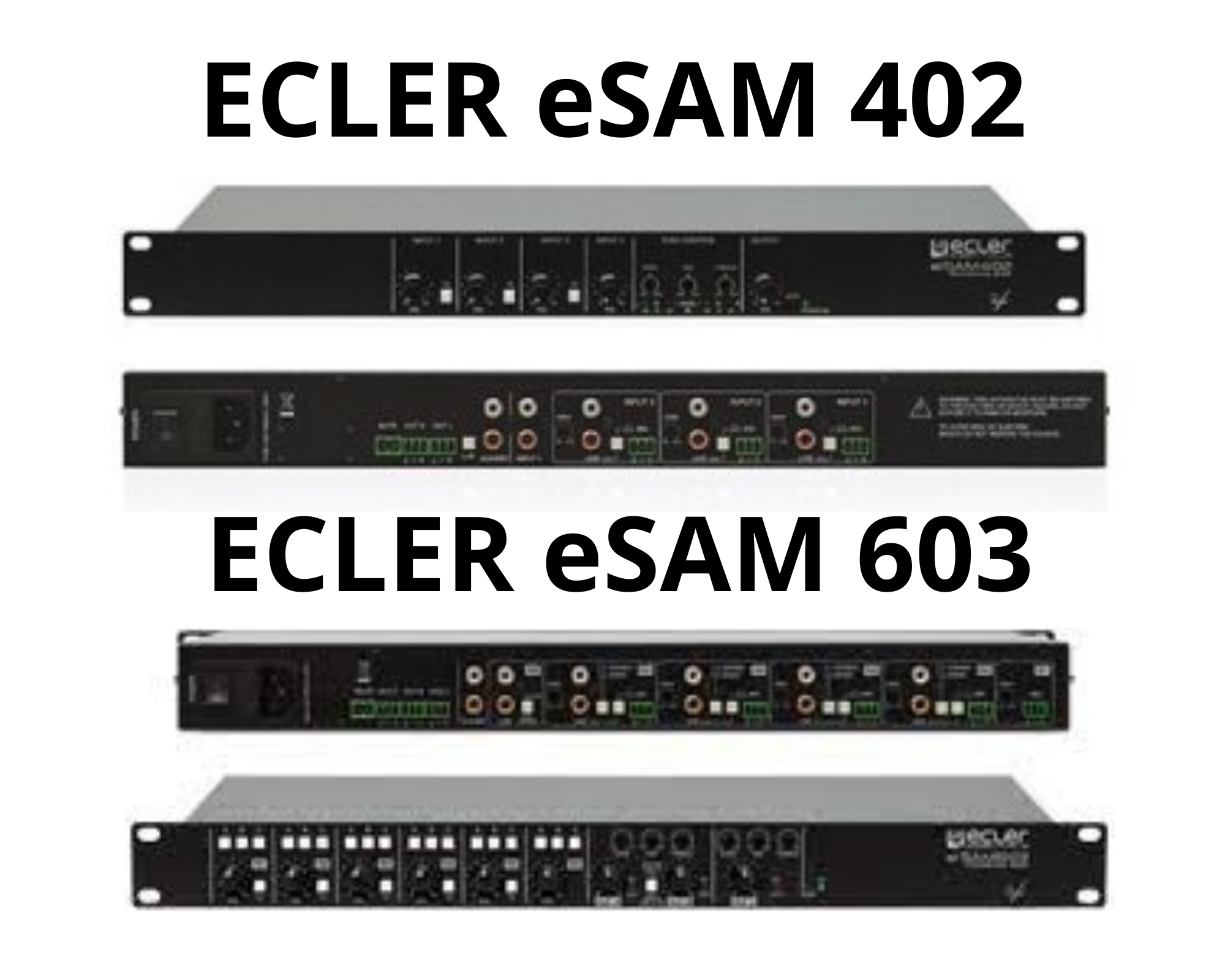 Ecler Esam 402 603 amplificateurs puissant qualité audio systèmes de sonorisation amplification fiable et efficace garanti une reproduction sonore claire et puissante
